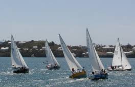 racing for the first turn